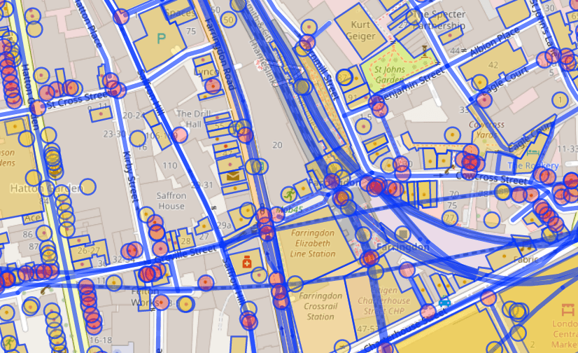 Map of London with several bits highlighted. Map of London with several bits highlighted.