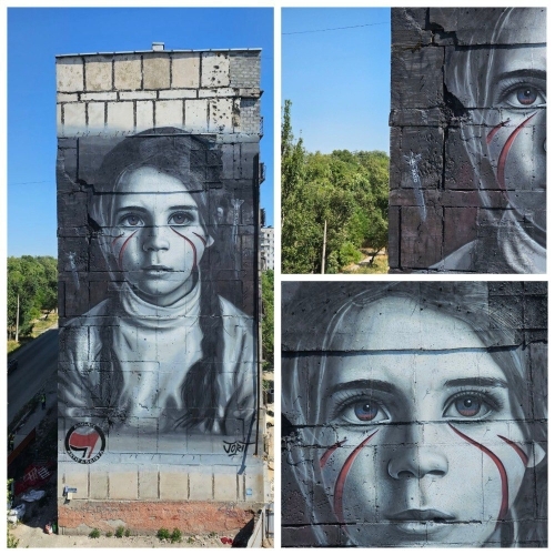 Jorit mural in Mariupol