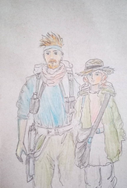 Two young and keen persons at the beginning of their road. Two young and keen persons at the beginning of their road.