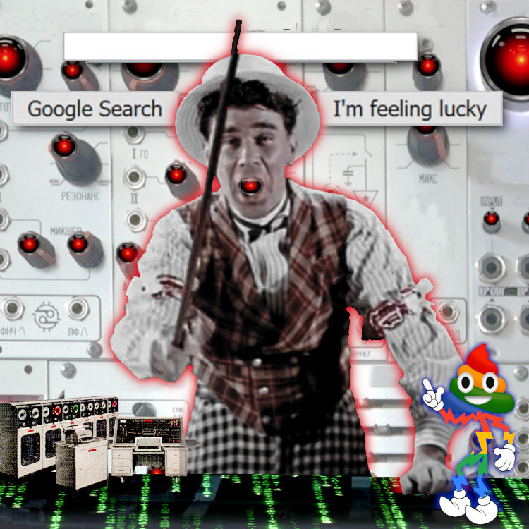 Image:
Cryteria (modified)
https://commons.wikimedia.org/wiki/File:HAL9000.svg

CC BY 3.0
https://creativecommons.org/licenses/by/3.0/deed.en

--

djhughman
https://commons.wikimedia.org/wiki/File:Modular_synthesizer_-_%22Control_Voltage%22_electronic_music_shop_in_Portland_OR_-_School_Photos_PCC_%282015-05-23_12.43.01_by_djhughman%29.jpg

CC BY 2.0
https://creativecommons.org/licenses/by/2.0/deed.en
