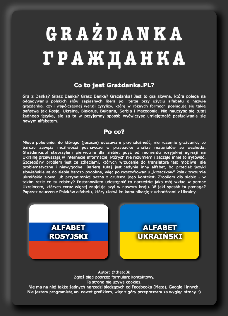 Screenshot of grazdanka.pl main page