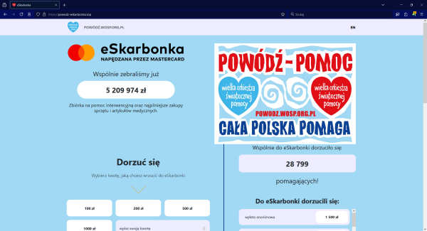 Fałszywa zbiórka na powodzian