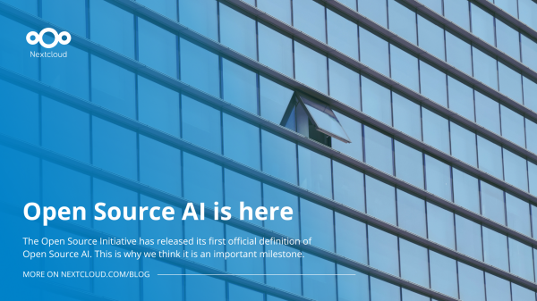 Open Source AI is here - Nextcloud