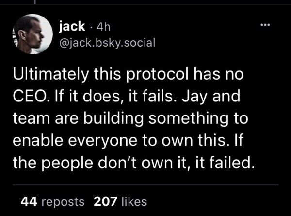 Ultimately this protocol has no CEO. If it does, it fails. Jay and team are building something to enable everyone to own this. If the people don’t own it, it failed.