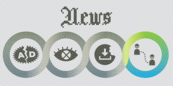 EFF's banner for the save news series; the word 'NEWS' appears in pixelated, gothic script in the style of a newspaper masthead. Beneath it in four entwined circles are logos for breaking up ad-tech, ending surveillance ads, opening app stores, and end-to-end delivery. All the icons except for 'end-to-end delivery' are greyed out.


Image:
EFF
https://www.eff.org/deeplinks/2023/06/save-news-we-need-end-end-web

CC BY 3.0
https://creativecommons.org/licenses/by/3.0/deed.en
